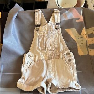 Kids Cream Overalls